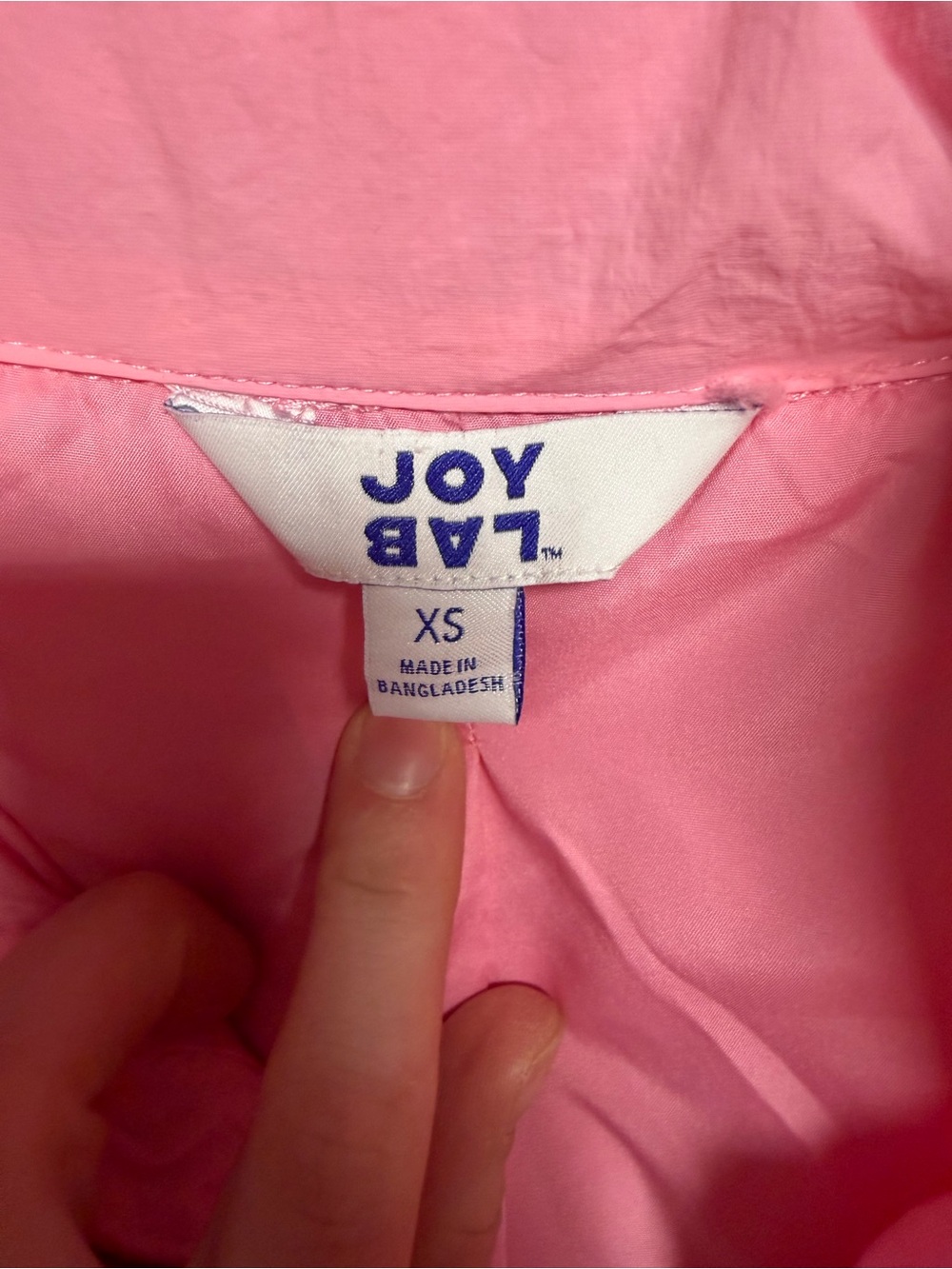 NWOT NWT JoyLab Pink Ruched Quilted Puffer Jacket XS - Picture 3 of 3